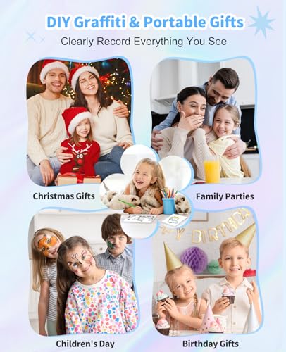 Instant Print Kids Camera 48MP 1080P with 32GB Card V8724