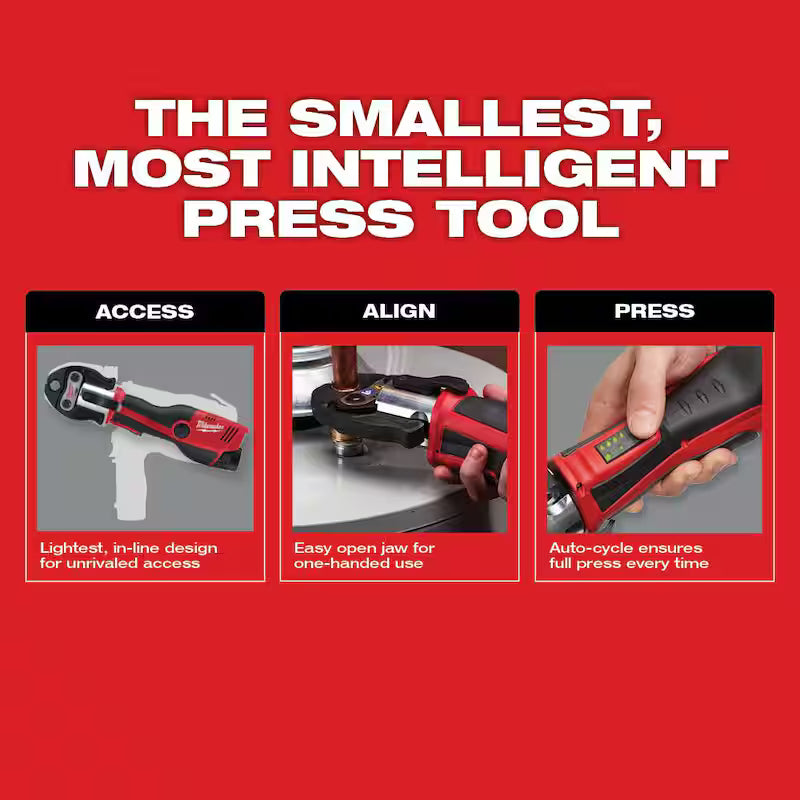 12-Volt Cordless Press Tool Kit with 3 Jaws O19540