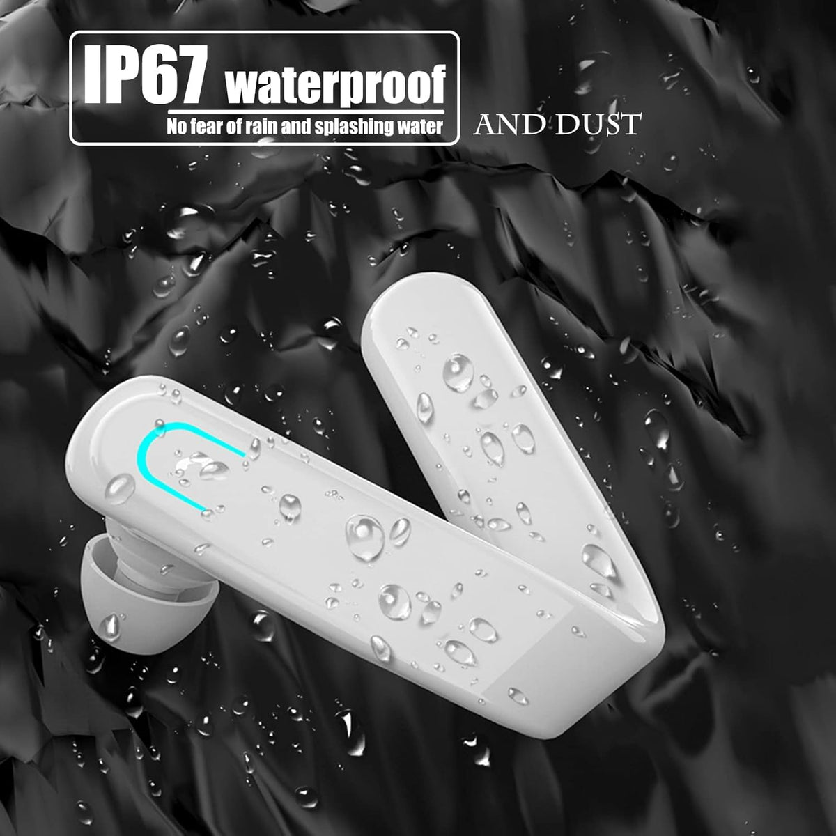 Bluetooth Headset with Mic Noise Canceling Hands-Free E958584