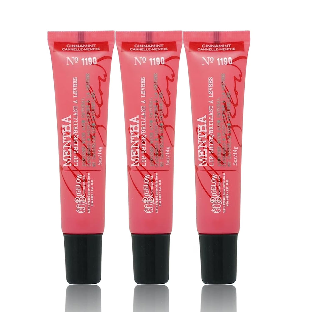 Cinnamint Mentha Lip Shine Lip Balm Trio, 3 Pack, 0.5 oz each Y17053