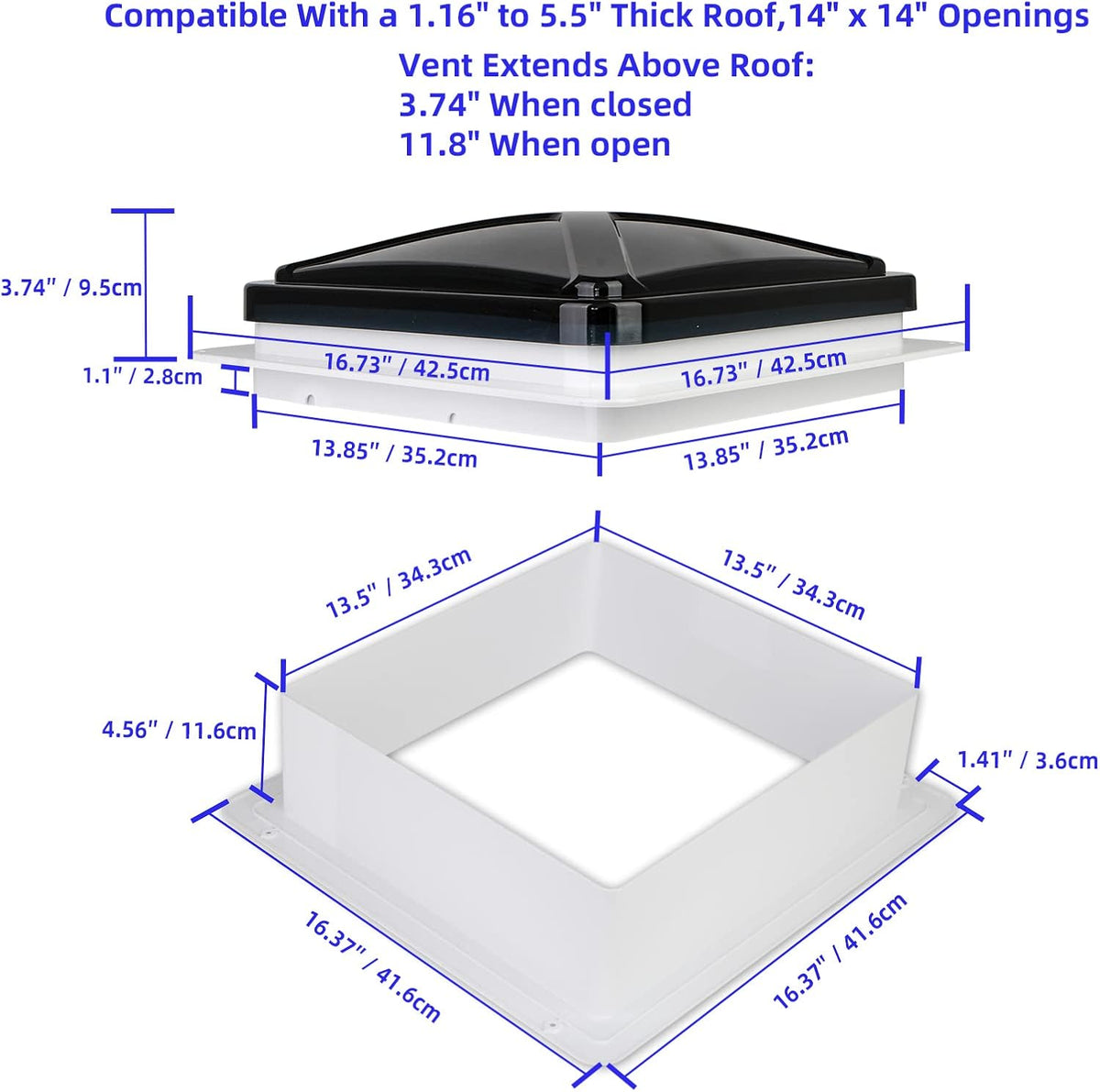 Smoke Lid RV Roof Vent Fan H522175