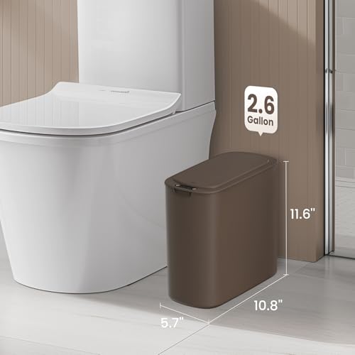 Automatic Motion Sensor 2.6 Gallon Touchless Trash Can White L276