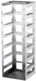 Freezer Rack with Handle and Locking Rod, Holds 7 Boxes (2-Inch) O558