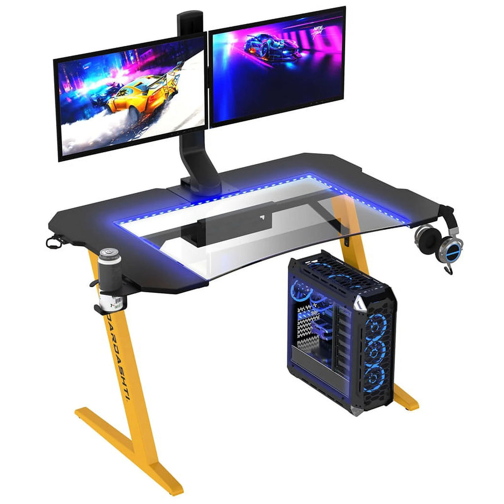29.72" Gaming Desk with LED Lights W5725