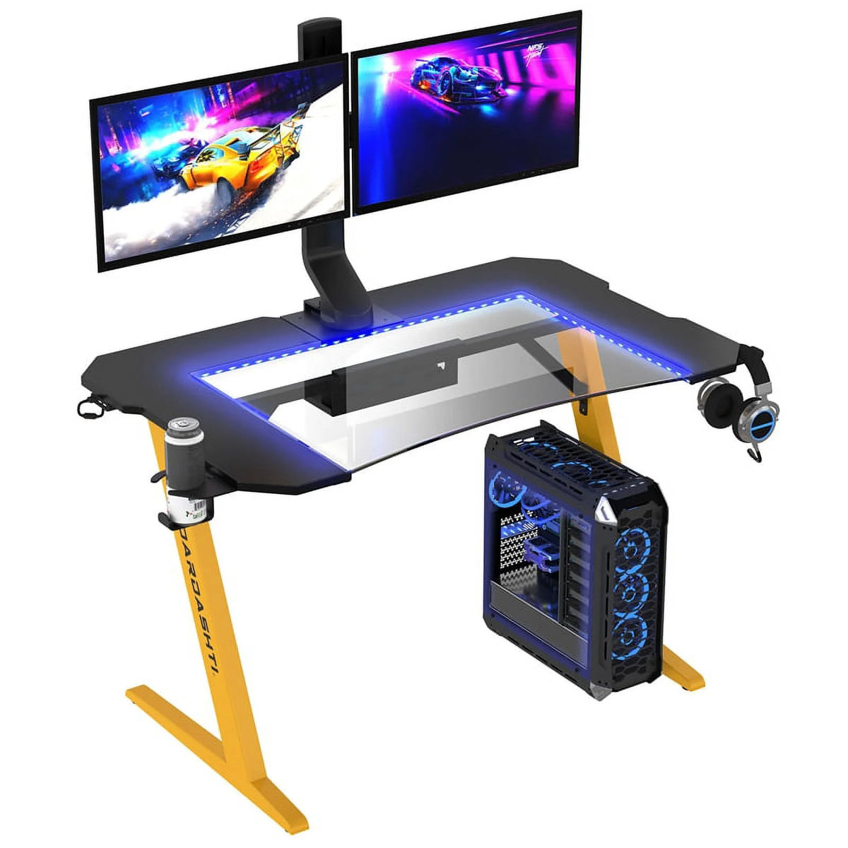 29.72" Gaming Desk with LED Lights W5725