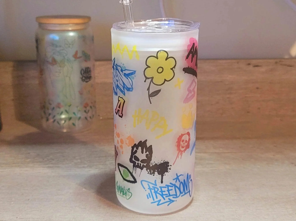 20 oz Beer Can Glass D60863