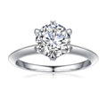 1.5ct Halo Moissanite Engagement Ring 925 Sterling Silver Round Cut C4150