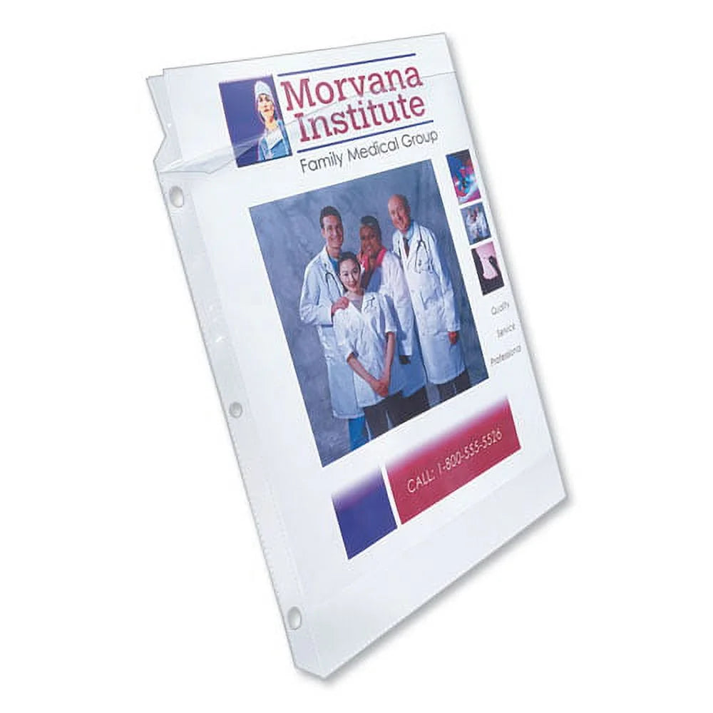 Poly Sheet Protectors, Letter, Nonglare, 50/box G3908