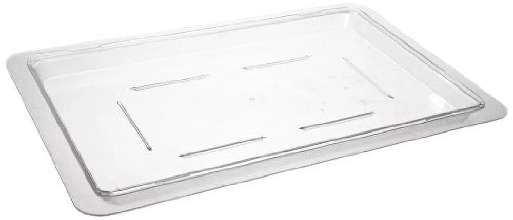 Clear Polycarbonate Half Size Flat Lid F50789