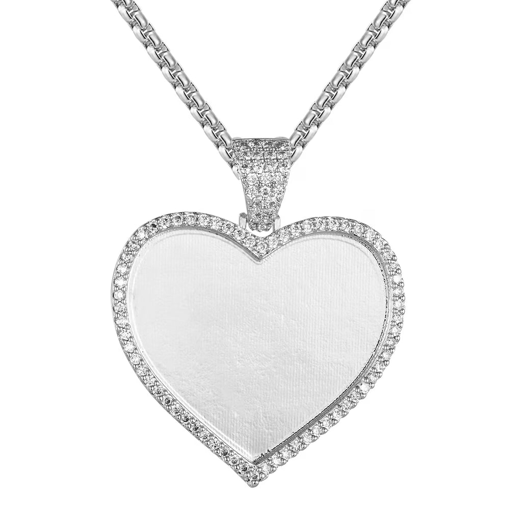 0.91Ct VVS Moissanite Sterling Silver Picture Pendant X492920