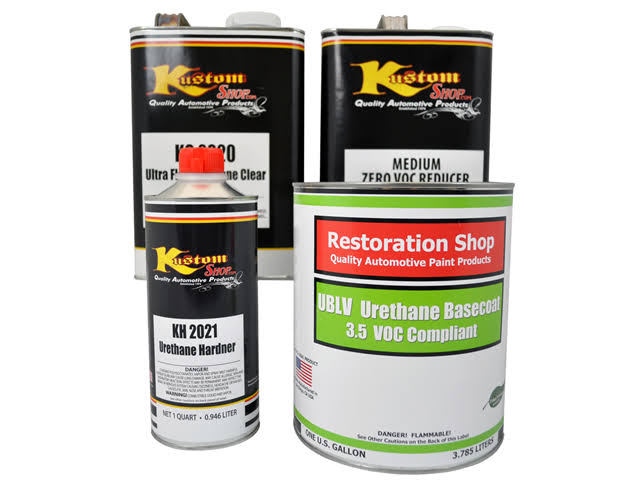 Daytona Blue Pearl Low VOC Urethane Basecoat Clearcoat Car Paint Kit U144230
