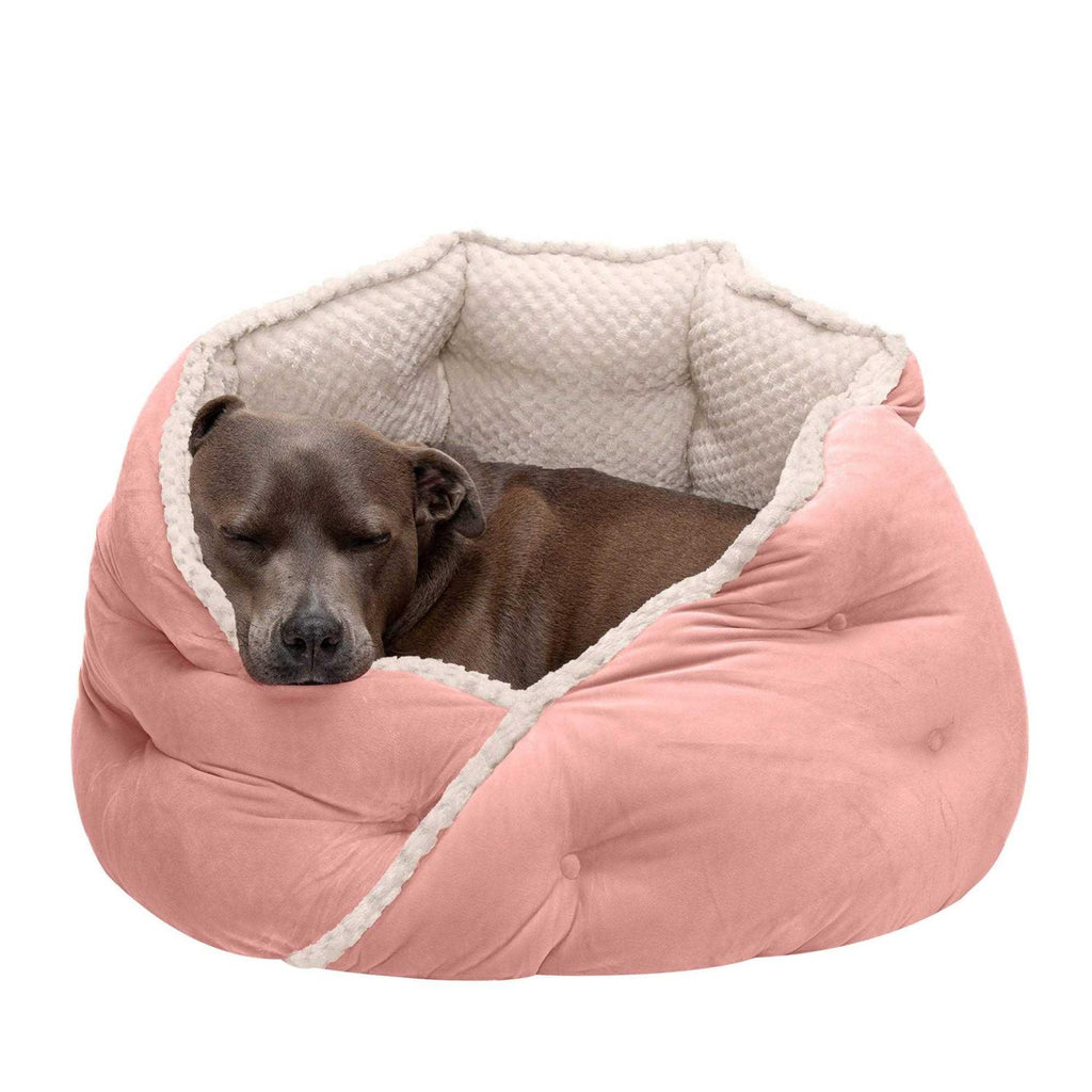 Faux Fur Velvet Calming Hug Bed V302741