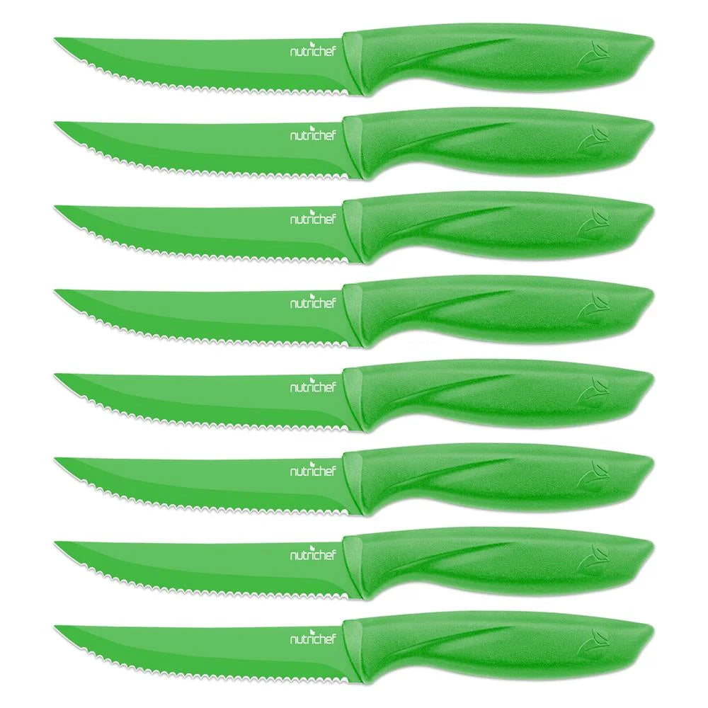 8 Piece Non-stick Stainless Steel Kitchen Knife Set S95402