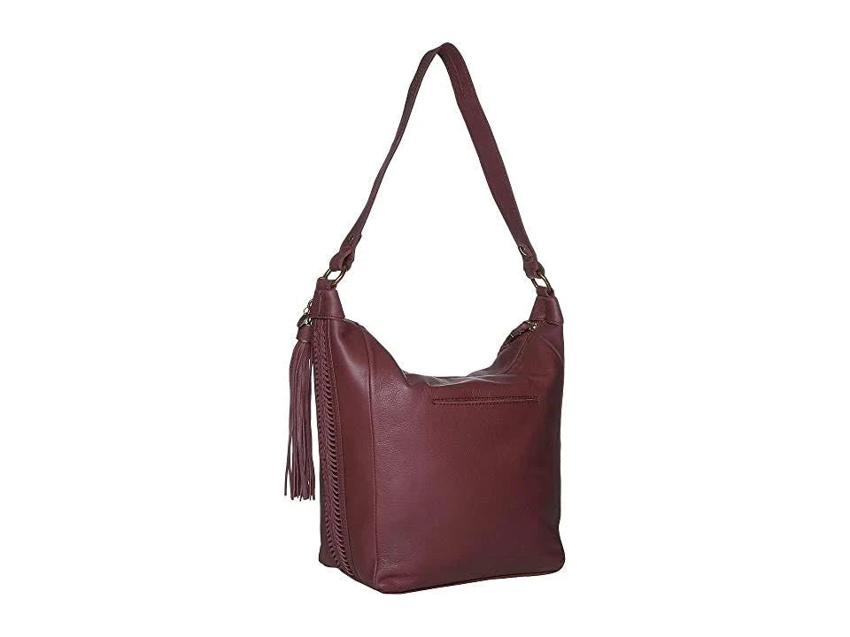 Cabernet Leather Bucket Bag Z445