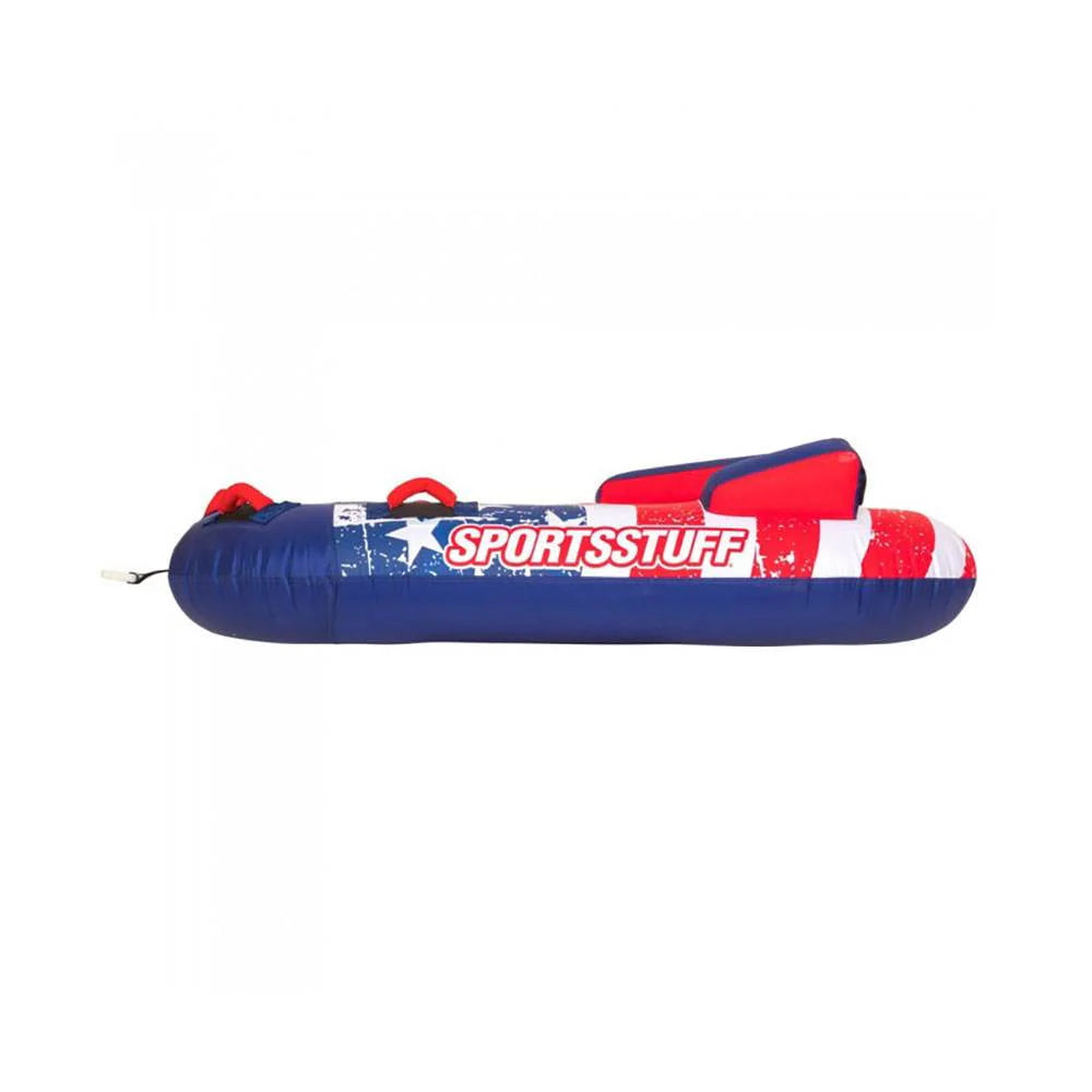 2 Rider Inflatable Towable Tube with Nylon Cover W4832