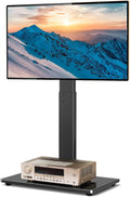 Black Swivel Floor TV Stand for 32-65 inch TVs, VESA 600x400mm M35131