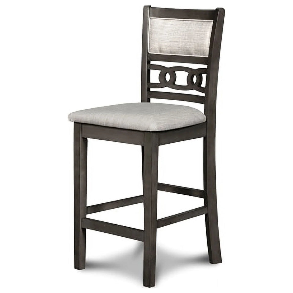 Gray Solid Wood Drop Leaf Counter Table with 2 Chairs L59118
