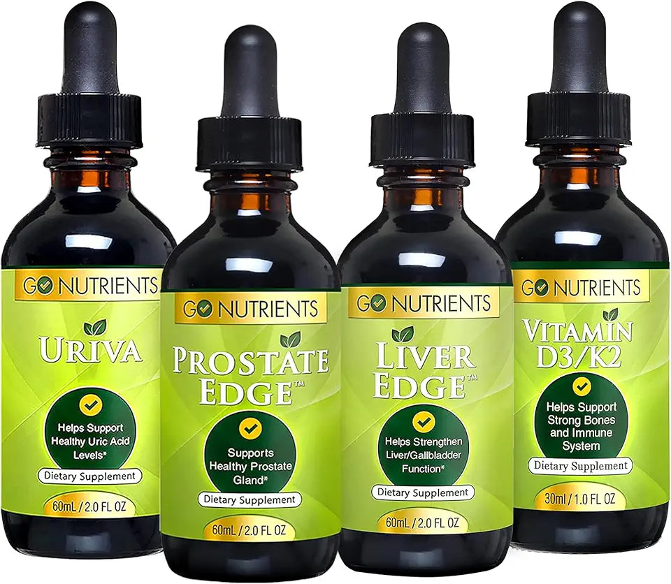 Men's Health Bundle Vitamin D3/K2 Liver Prostate Support L860