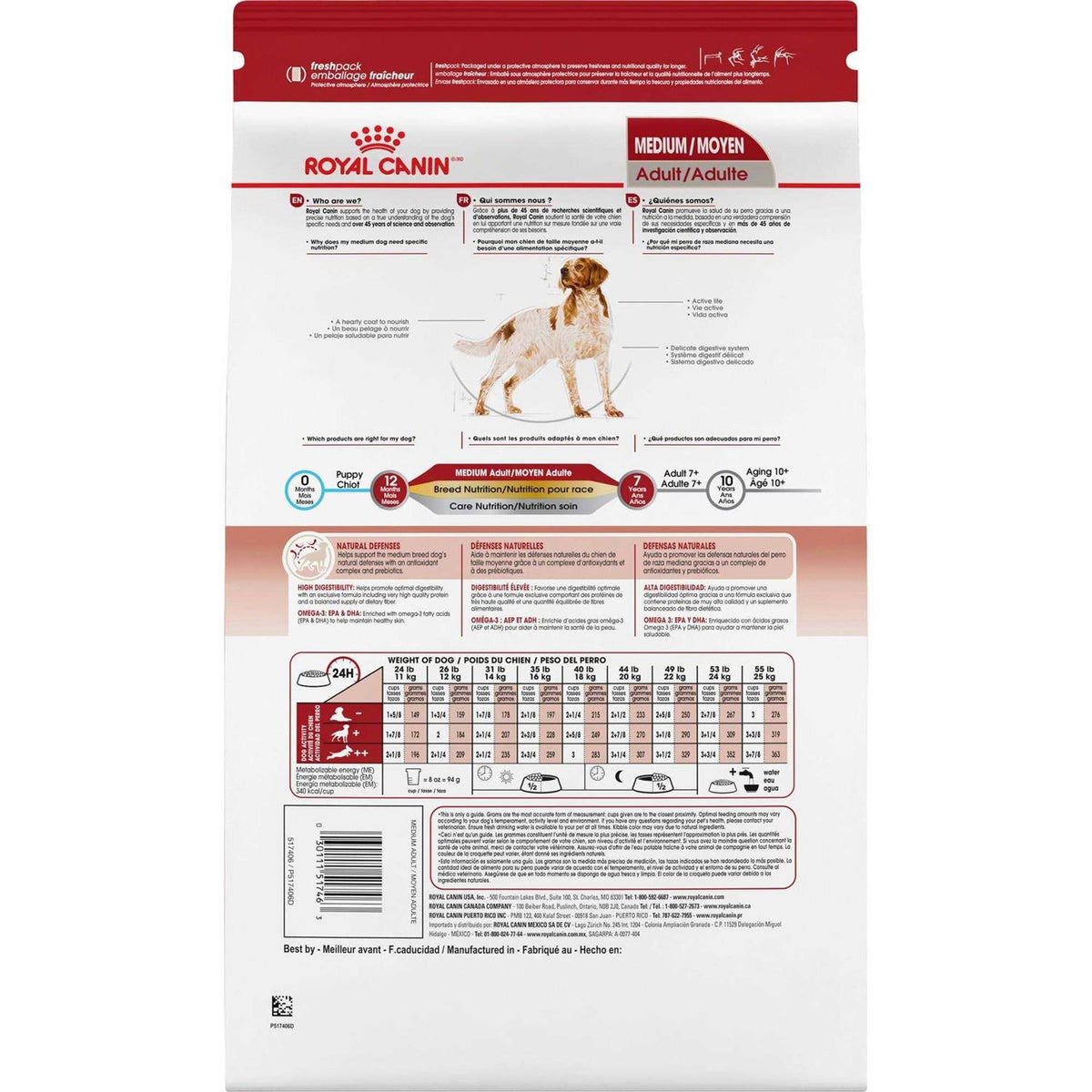 Medium Adult Dry Dog Food Z810