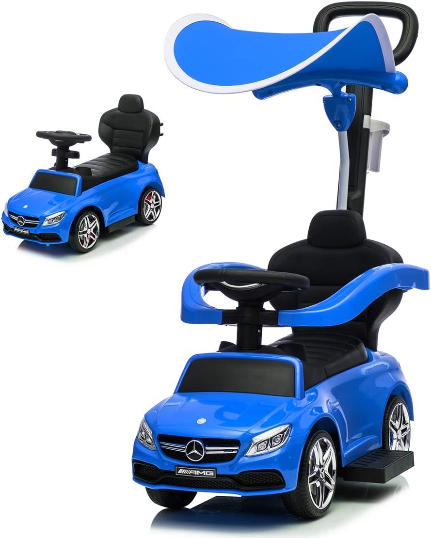 2 in 1 Licensed Mercedes Benz AMG Kids Ride on Push Car E642745