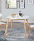 White/Natural Dining Table N8380