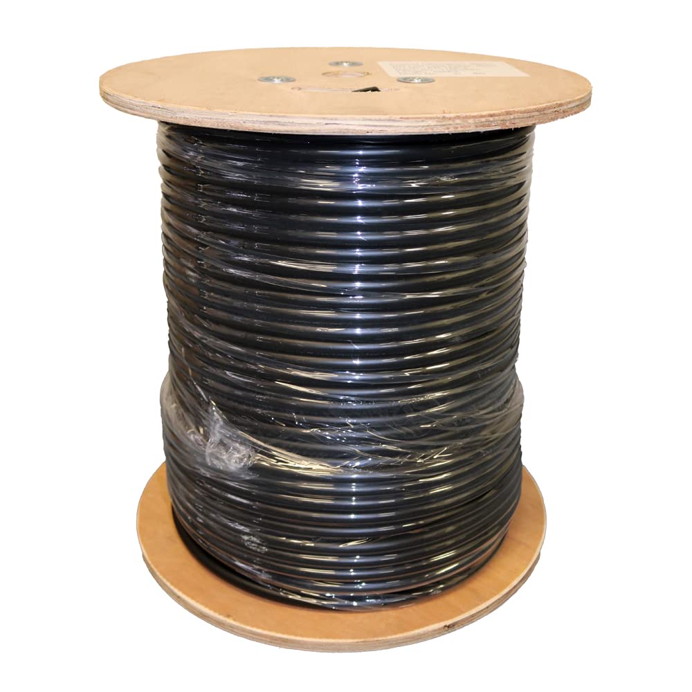 Heavy Duty Ultra Low Loss 50ohm Coaxial Cable 100ft Black N Male to N Male Q4120
