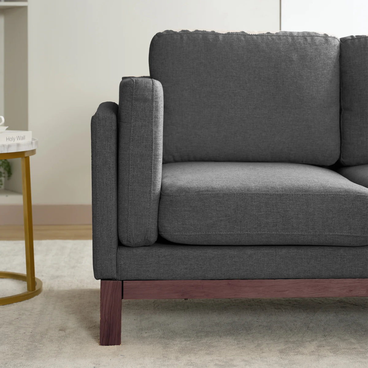84" L-Shaped Upholstered Sectional Sofa with Chaise Lounge T99602