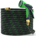 100ft Expandable Garden Hose with 10 Function Nozzle and Solid Brass Fittings U4050