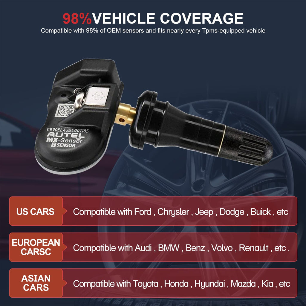 2 in 1 Dual Frequency Programmable TPMS Sensor Sets of 4 R442