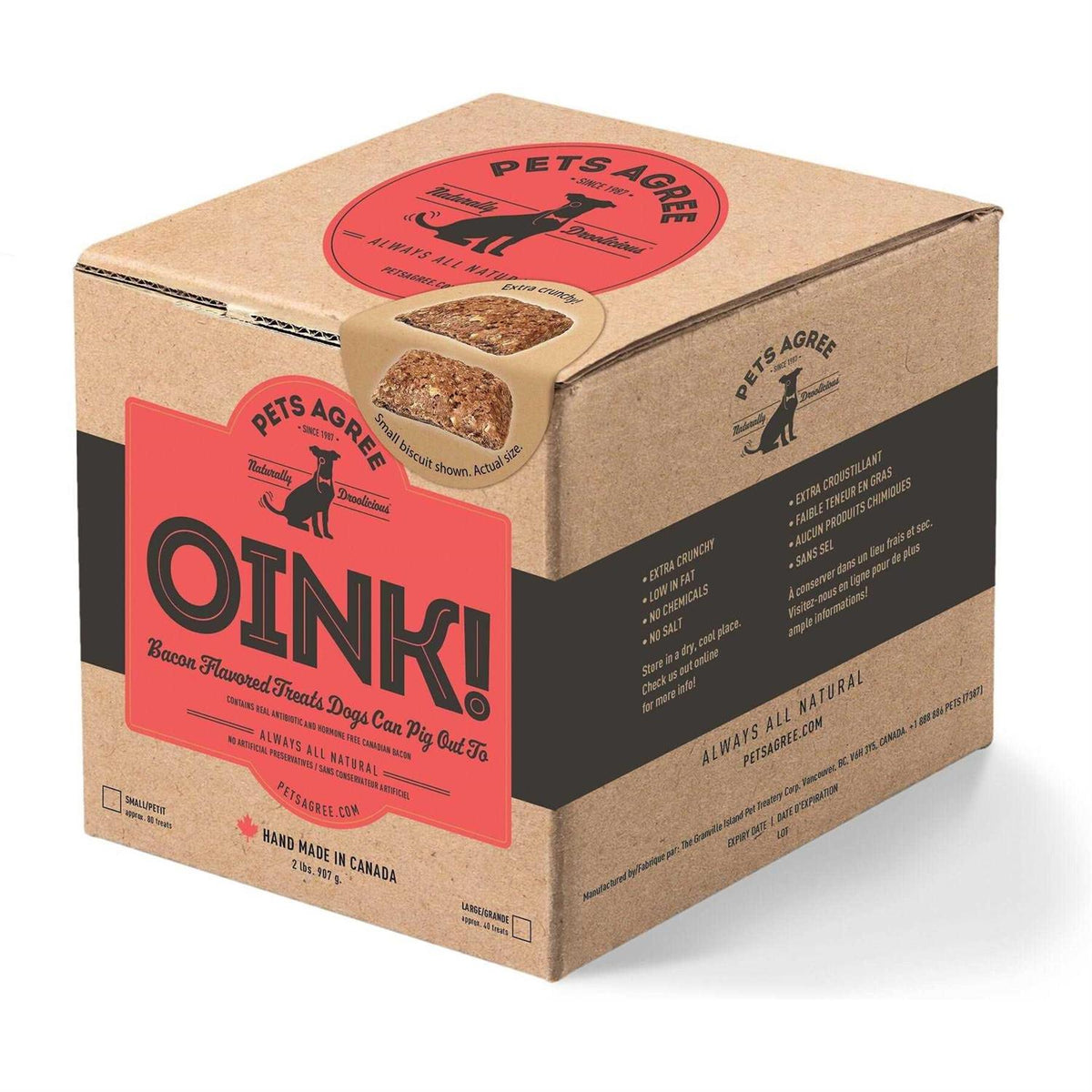 Bacon Flavored Dog Treats W290