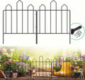 10-Panel Metal Garden Fence W7835