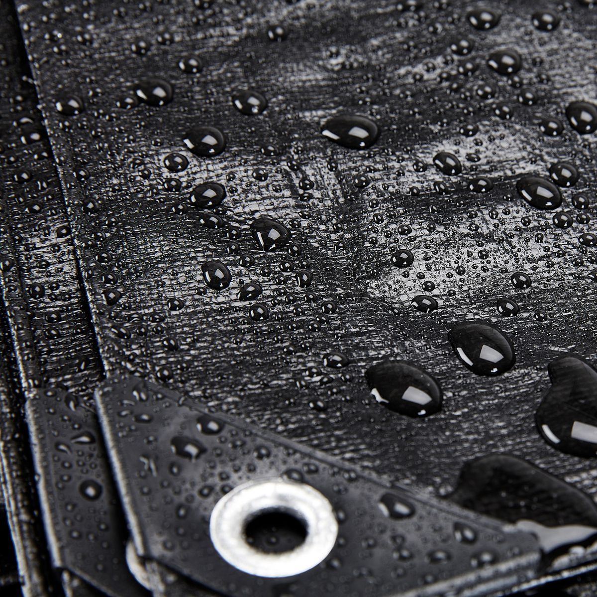 12 ft. x 20 ft. Silver and Black Weather-Resistant Tarp U18565