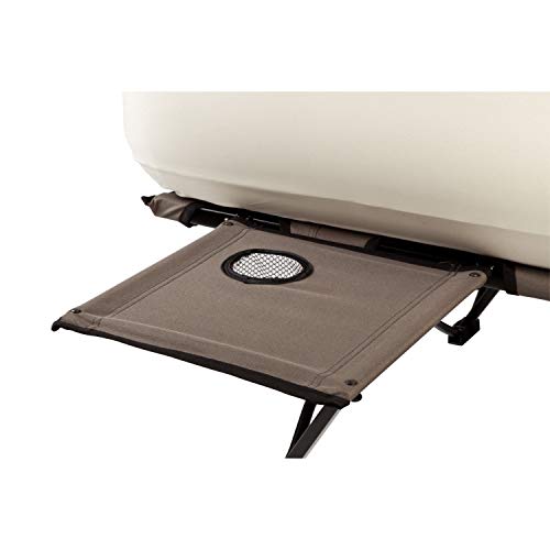 Queen-Size Folding Air Mattress with Steel Frame & Side Table P48541