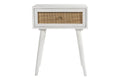 White 1-Drawer Nightstand V123