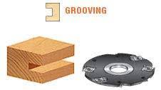 Insert Carbide Grooving w/Scorer 4mm x 180mm D x 1-1/4 Bore R115