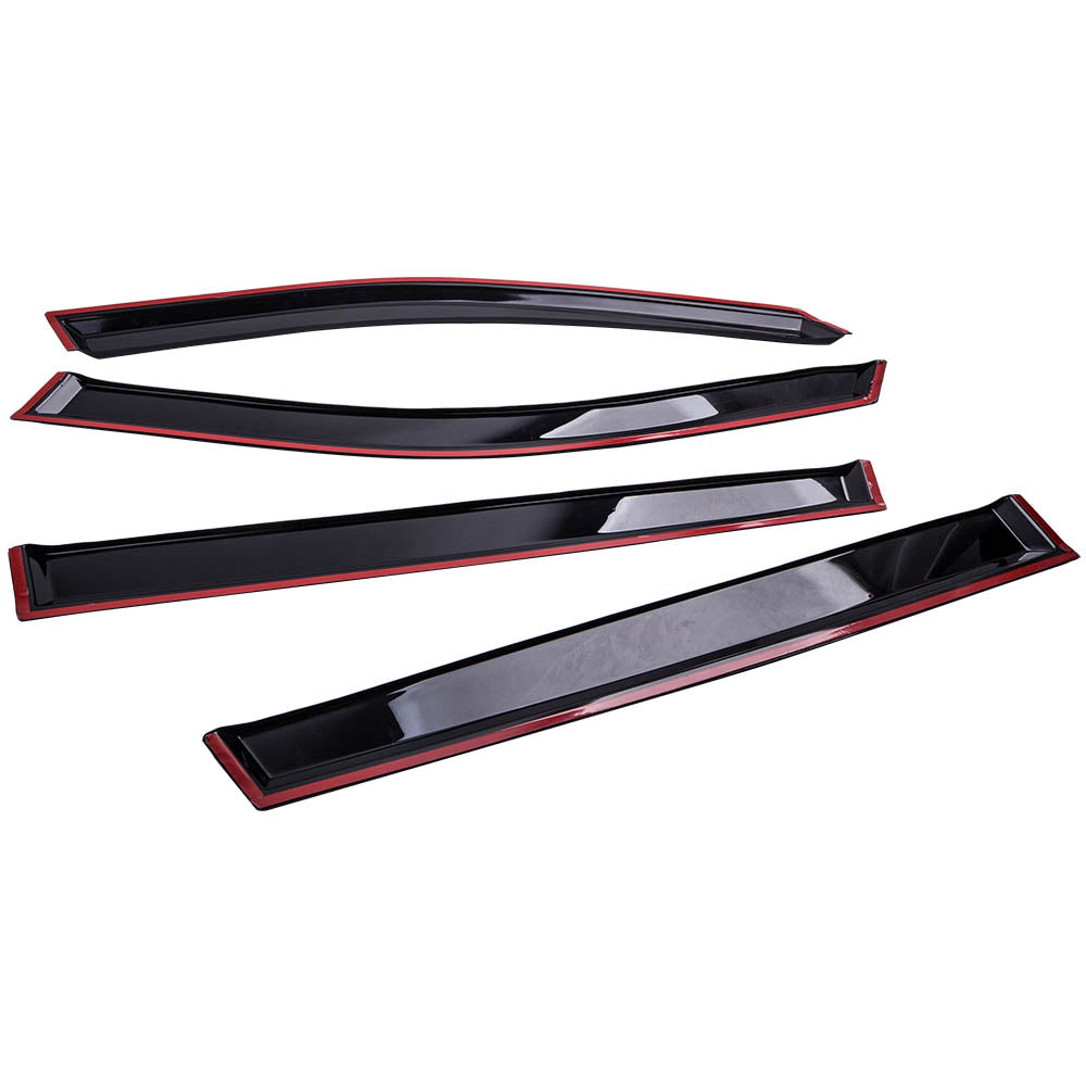 4Pcs Window Visor Sun Rain Guard Vent Shade X3567