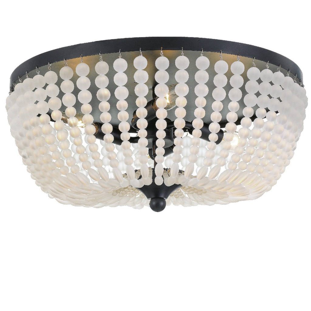 Matte Black 4 Light Ceiling Mount Q418043