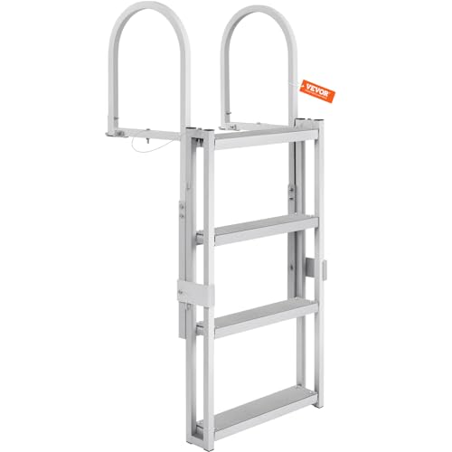 5 Steps Aluminum Retractable Dock Ladder L50114