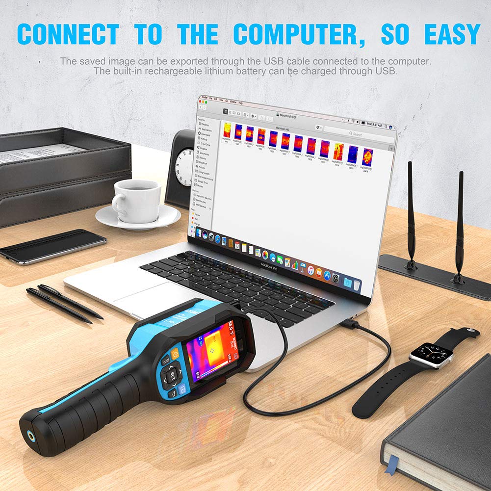 Thermal Imager 160 x 120 Handheld 19200 Pixels Thermal Camera with IP65 Waterproof Infrared Camera E467