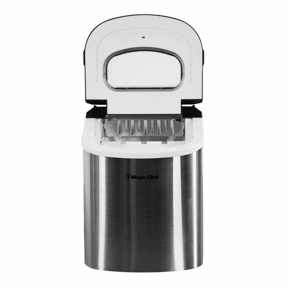 27 lb. Portable Countertop Ice Maker in Stainless Steel C8880