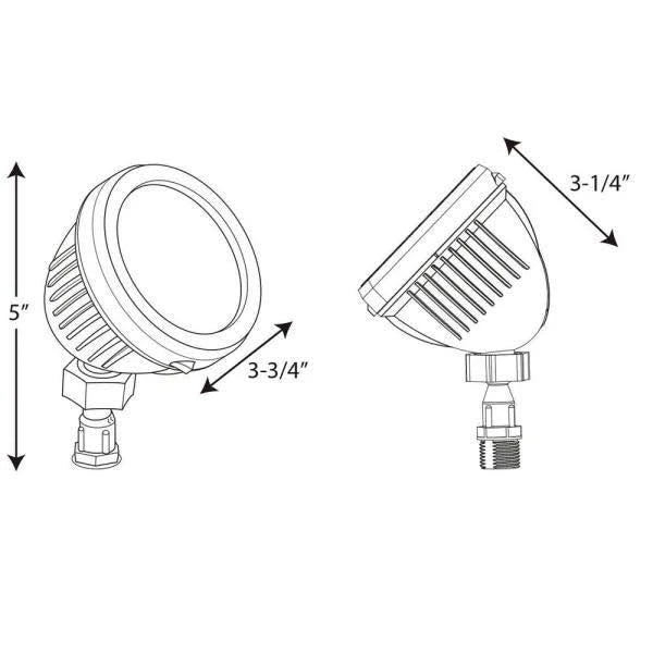 White LED Flood Light Head D80435
