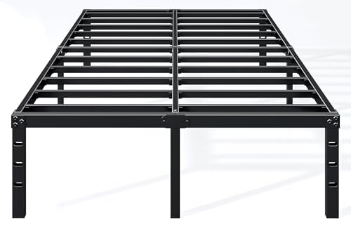 18 Inch Black Metal Platform Full Bed Frame R10139