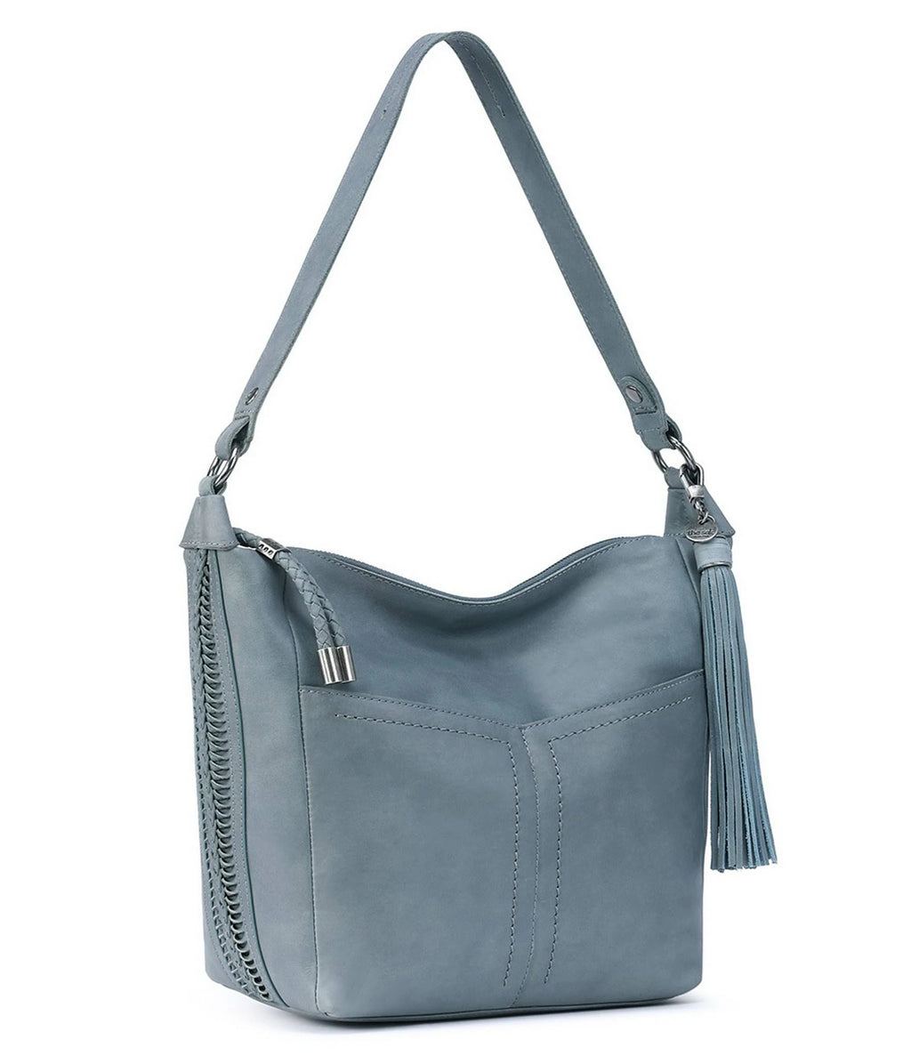 Cabernet Leather Bucket Bag Z445