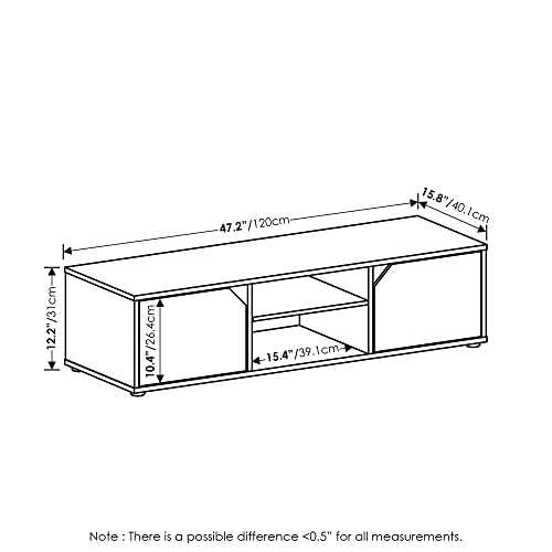 Espresso Black TV Entertainment Center E3223