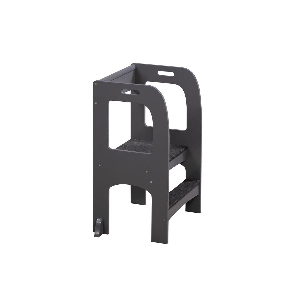 Gray Kids Wooden Step Stool with Non-Slip Mat G9625