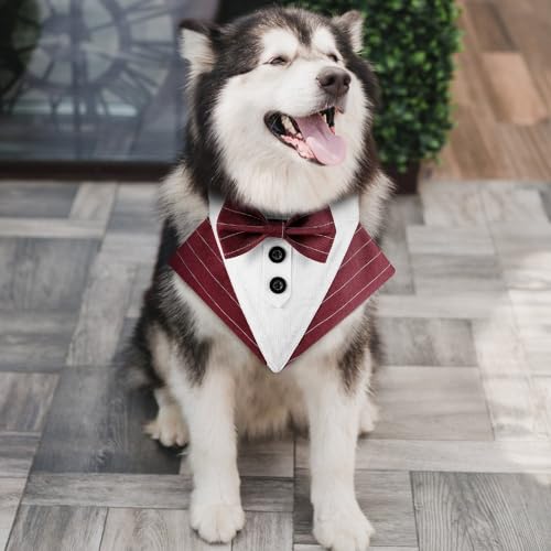 Adjustable Dog Bowtie Bandana L184