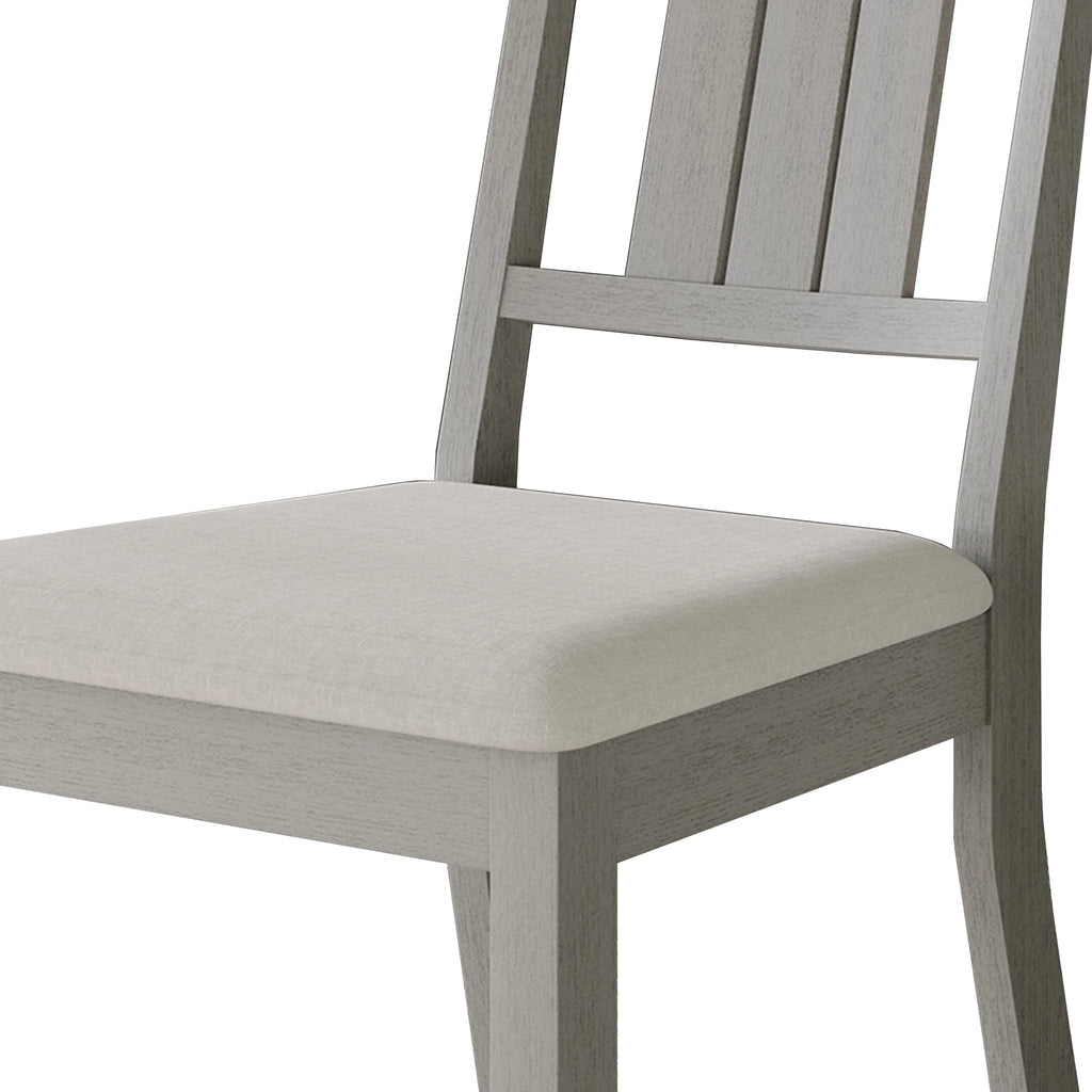White Wooden Dining Chair Set of 2 V66779