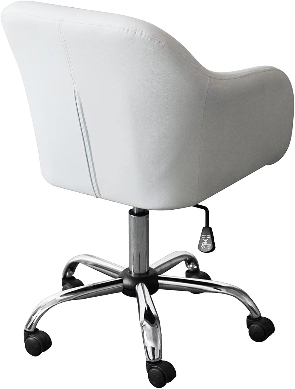 White Ergonomic Executive Office Chair with Armrest Z724