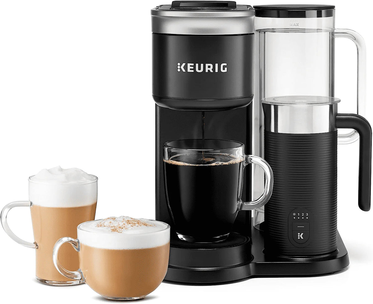 Black Single Serve Coffee Latte and Cappuccino Maker K722732