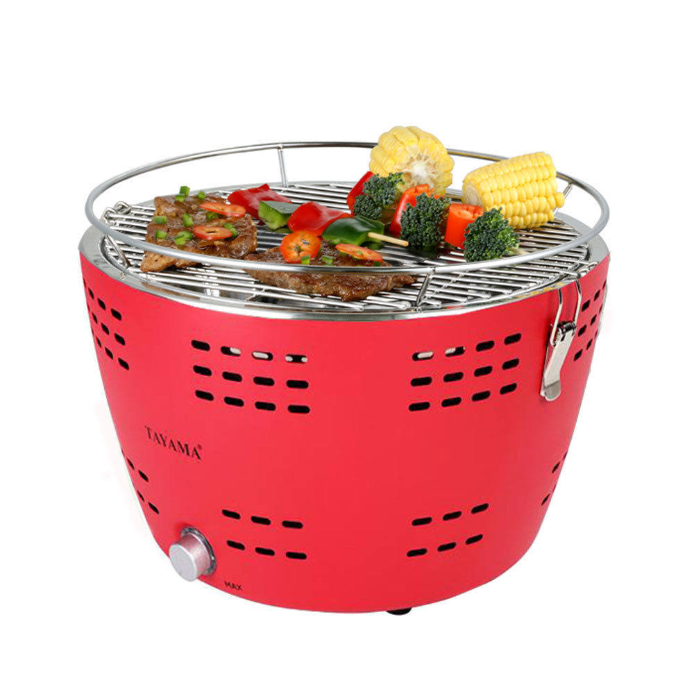 Red Portable Charcoal Grill K54419